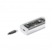 Usams Dual Port Digital Display PowerBank PD 9000 mAh 20W - преносима външна батерия с USB-C порт и USB-A изход (бял) 3