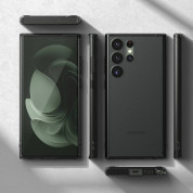 Ringke Fusion Crystal Case - хибриден удароустойчив кейс за Samsung Galaxy S23 Ultra (черен-прозрачен) 4