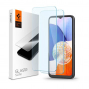 Spigen Tempered Glass GLAS.tR Slim 2 Pack for Samsung Galaxy A14 5G (transparent) (2 pcs.)