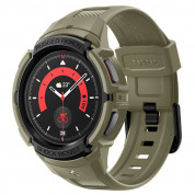 Spigen Rugged Armor Pro Case - удароустойчив TPU кейс за Samsung Galaxy Watch 5 Pro 45мм (зелен)