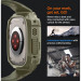 Spigen Rugged Armor Case Pro - удароустойчив TPU кейс с вградена каишка за Apple Watch Ultra 49мм (зелен) 18