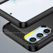 Tech-Protect Carbon Flexible TPU Case - тънък силиконов (TPU) калъф за Samsung Galaxy A14 5G (черен) 3