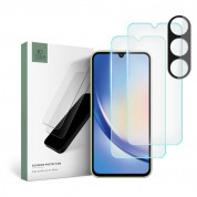 Tech-Protect Supreme Protection Set - комплект 2 броя стъклено защитно покритие за дисплея и стъклено защитно покритие за камерата на Samsung Galaxy A34 5G (прозрачен)