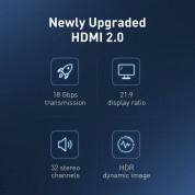 Baseus 4K HDMI 2.0 Male To HDMI Male Cable - 4K HDMI към HDMI кабел (150 см) (черен) 9