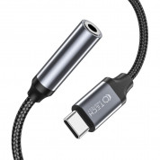Tech-protect Ultraboost USB-C Male to 3.5 mm Female Adapter - пасивен адаптер USB-C мъжко към 3.5 мм женско за устройства с USB-C порт (12 см) (черен) 1