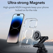 ESR Halolock Magnetic Dashboard and Vent Car Mount - магнитнна поставка за таблото или стъклото на кола за iPhone с MagSafe (черен) 6
