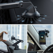 ESR Halolock Magnetic Dashboard and Vent Car Mount - магнитнна поставка за таблото или стъклото на кола за iPhone с MagSafe (черен) 2