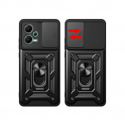 Tech-Protect CamShield Pro Hard Case - хибриден удароустойчив кейс с пръстен против изпускане за Xiaomi Redmi Note 12, Xiaomi Poco X5 5G (черен) 1