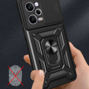 Tech-Protect CamShield Pro Hard Case - хибриден удароустойчив кейс с пръстен против изпускане за Xiaomi Redmi Note 12 Pro, Xiaomi Poco X5 Pro 5G (черен) 3