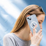Tech-Protect Flexair Glitter Hybrid MagSafe Case - хибриден удароустойчив кейс с MagSafe за iPhone 13 Pro Max (прозрачен) 4