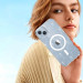 Tech-Protect Flexair Glitter Hybrid MagSafe Case - хибриден удароустойчив кейс с MagSafe за iPhone 11 (прозрачен) 6