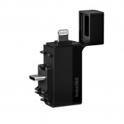 Insta360 One X3 Quick Reader - адаптер с USB-C и Lightning портове за свързване на Insta360 One X3 камера към мобилни устройства (черен)