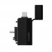 Insta360 One X3 Quick Reader - адаптер с USB-C и Lightning портове за свързване на Insta360 One X3 камера към мобилни устройства (черен) 2