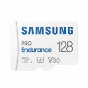 Samsung MicroSDHC Pro Endurance 128GB UHS-I 4K UltraHD (клас 10) - microSDHC памет със SD адаптер за Samsung устройства (подходяща за видеонаблюдение) (2022)