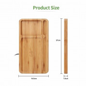Xtronic Desk Organiser and Wireless Charger 10W (bamboo) 3