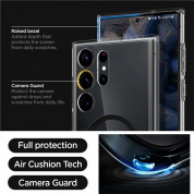Spigen Ultra Hybrid OneTap MagSafe Case - хибриден кейс с висока степен на защита с MagSafe за Samsung Galaxy S23 Ultra (прозрачен)  13