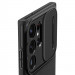 Spigen Optik Armor Case - тънък качествен силиконов (TPU) калъф с капак за камерата за Samsung Galaxy S23 Ultra (черен) 9
