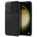 Spigen Optik Armor Case - тънък качествен силиконов (TPU) калъф с капак за камерата за Samsung Galaxy S23 (черен) 1