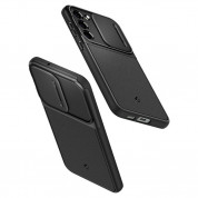 Spigen Optik Armor Case - тънък качествен силиконов (TPU) калъф с капак за камерата за Samsung Galaxy S23 (черен) 12