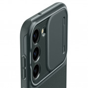 Spigen Optik Armor Case - тънък качествен силиконов (TPU) калъф с капак за камерата за Samsung Galaxy S23 (зелен) 8