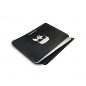 Karl Lagerfeld Iconic Leather Sleeve Case 14 - дизайнерски кожен калъф за MacBook Air 13, MacBook Pro 13, MacBook Pro 14 и лаптопи до 14 инча (черен) 3