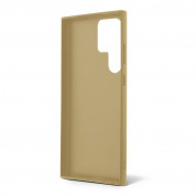 Guess Glitter Flakes Metal Logo Case - хибриден удароустойчив кейс за Samsung Galaxy S23 Ultra (златист) 3