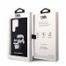Karl Lagerfeld Saffiano Karl and Choupette NFT Case - дизайнерски кожен кейс за Samsung Galaxy S23 Ultra (черен) 6