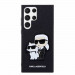 Karl Lagerfeld Saffiano Karl and Choupette NFT Case - дизайнерски кожен кейс за Samsung Galaxy S23 Ultra (черен) 3