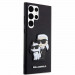 Karl Lagerfeld Saffiano Karl and Choupette NFT Case - дизайнерски кожен кейс за Samsung Galaxy S23 Ultra (черен) 2