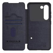 Nillkin Qin Book Pro Leather Flip Case - кожен калъф, тип портфейл за Samsung Galaxy S23 Plus (черен) 4
