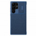 Nillkin Qin Book Pro Cloth Flip Case - кожен калъф, тип портфейл за Samsung Galaxy S23 Ultra (син) 1