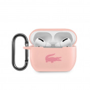 Lacoste AirPods Pro Liquid Silicone Glossy Printing Logo Case (pink)