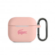 Lacoste AirPods 3 Liquid Silicone Glossy Printing Logo Case for Apple AirPods 3 (pink)
