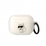 Karl Lagerfeld AirPods Pro 3D Logo NFT Choupette Silicone Case (white)