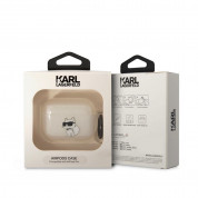 Karl Lagerfeld AirPods Pro 3D Logo NFT Choupette Silicone Case (white) 2