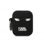 Karl Lagerfeld AirPods 3D Logo NFT Choupette Head Silicone Case for Apple AirPods and Apple AirPods 2 (black) 1