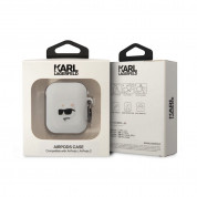 Karl Lagerfeld AirPods 3D Logo NFT Choupette Head Silicone Case for Apple AirPods and Apple AirPods 2 (white) 2