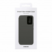 Samsung Galaxy S-View Wallet Cover EF-ZA546CBEGWW - оригинален калъф, през който виждате информация от дисплея за Samsung Galaxy A54 (черен) 5