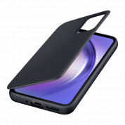 Samsung Galaxy S-View Wallet Cover EF-ZA546CBEGWW - оригинален калъф, през който виждате информация от дисплея за Samsung Galaxy A54 (черен) 4