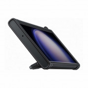 Samsung Rugged Gadget Cover EF-RS918CBEGWW - оригинален хибриден кейс със слот за карти и вградена поставка за Samsung Galaxy S23 Ultra (черен-сив)  7