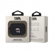 Karl Lagerfeld AirPods Pro 2 3D Logo NFT Karl Head Silicone Case (black) 3