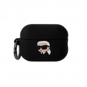 Karl Lagerfeld AirPods Pro 2 3D Logo NFT Karl Head Silicone Case (black)