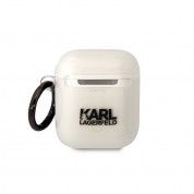 Karl Lagerfeld AirPods 3D Logo NFT Karl Head Silicone Case for Apple AirPods & Apple AirPods 2 (white) 1