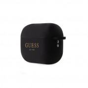 Guess AirPods Pro 2 4G Charms Silicone Case - силиконов калъф с висулка за Apple AirPods Pro 2 (черен) 2