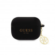 Guess AirPods Pro 2 4G Charms Silicone Case for Apple AirPods Pro 2 (black)