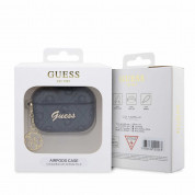 Guess AirPods Pro 2 4G Script Charms PU Hard Case for Apple AirPods Pro 2 (gray) 3