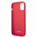 Lacoste Iconic Petit Pique Logo Case - дизайнерски кожен кейс за iPhone 14 (червен) 5