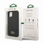 Lacoste Iconic Petit Pique Logo Case - дизайнерски кожен кейс за iPhone 14 Plus (син) 5