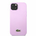 Lacoste Iconic Petit Pique Logo Case - дизайнерски кожен кейс за iPhone 14 Plus (лилав) 2