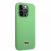 Lacoste Iconic Petit Pique Logo Case - дизайнерски кожен кейс за iPhone 14 Pro (зелен) 3